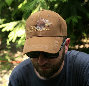 Hunting hat "German wirehaired pointer (Deutsch drahthaar)" brown