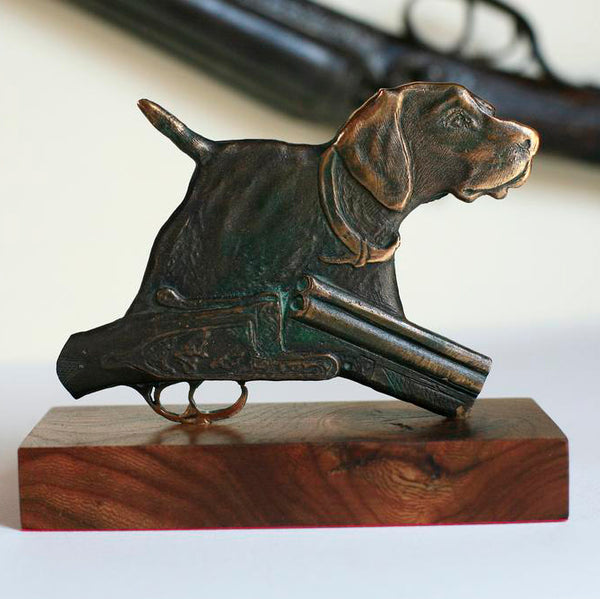 Bronze sculpture "German Shorthaired Pointer"