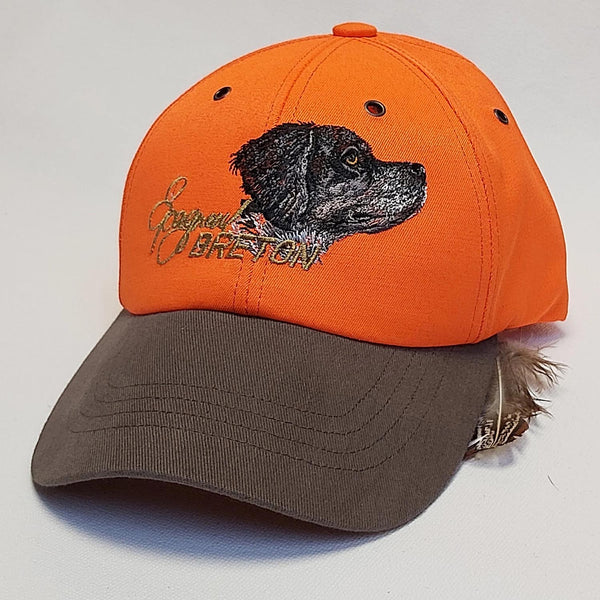 Hunter's cap "Epagneul Breton" orange