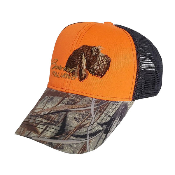 Hunting hat "Spinone Italiano" orange camo