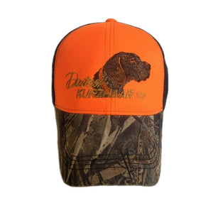 Hunter's hat "German Shorthaired Pointer" orange-black-camo