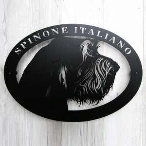 Metal dog sign "Spinone Italiano"