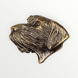 Bronze pin "Pudelpointer"