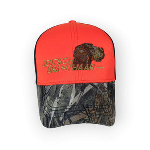 Hunter's cap "Deutsch drahthaar (German wirehaired pointer)" orange camo