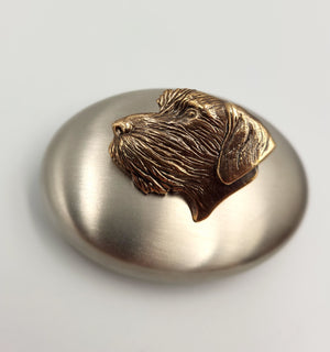 Bronze pin "Pudelpointer"