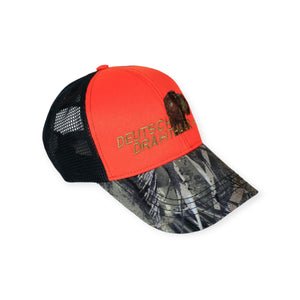 Hunter's cap "Deutsch drahthaar (German wirehaired pointer)" orange camo