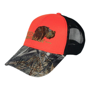 Hunter's cap "Deutsch drahthaar (German wirehaired pointer)" orange camo