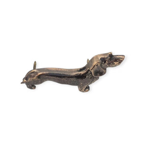 Bronze pin "Wirehaired Dachshund"