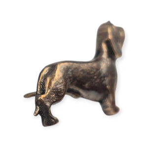 Bronze pin "Wirehaired Dachshund"