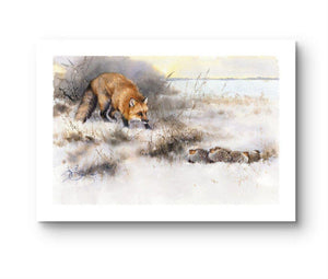 "Fox and Partridges. The Silent Hunt"