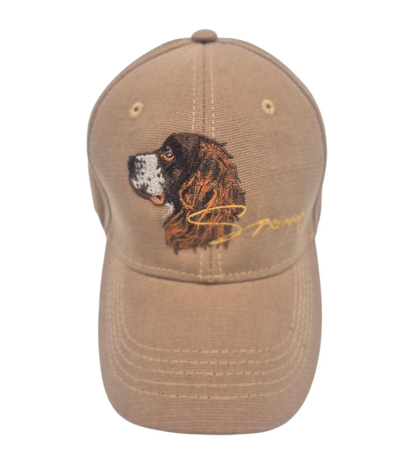 Hunter's cap "English Springer Spaniel" light-brown