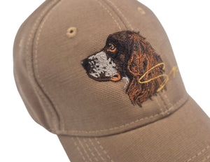 Hunter's cap "English Springer Spaniel" light-brown