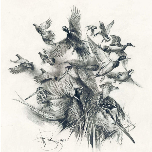 Author's print "Wild birds"