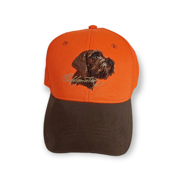 Hunter's cap "Pudelpointer" orange+brown