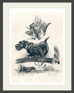 Author's print "Field hunting"