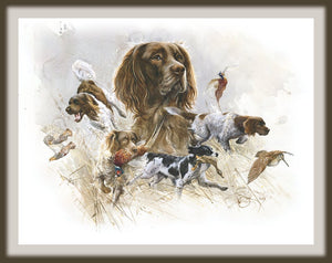 "Munsterlanders. My hunting friends" author's signed print