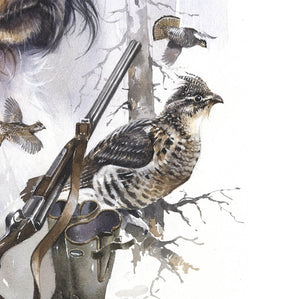 Author's print "Passion for bird hunting"