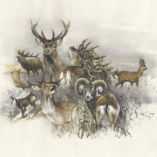 Author's signed print "Trophy Hunting"