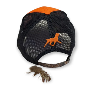 Hunter's cap "Bracco Italiano" Orange and Orange Camo