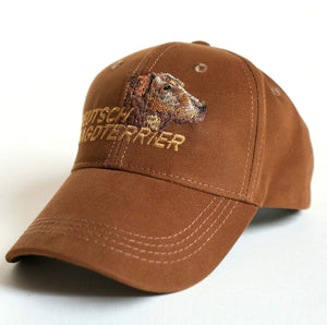 Hunter's cap "Deutsch Jagdterrier" brown