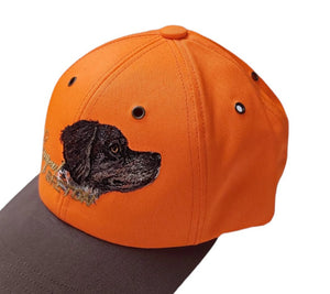 Hunter's cap "Epagneul Breton" orange