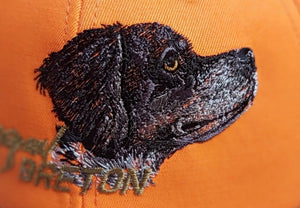 Hunter's cap "Epagneul Breton" orange