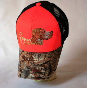 Hunters hat "Epagneul Breton" orange-grey-camo