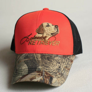 Hunters hat "Labrador Retriever " orange-grey-camo