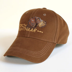 Hunting hat "German wirehaired pointer (Deutsch drahthaar)" brown