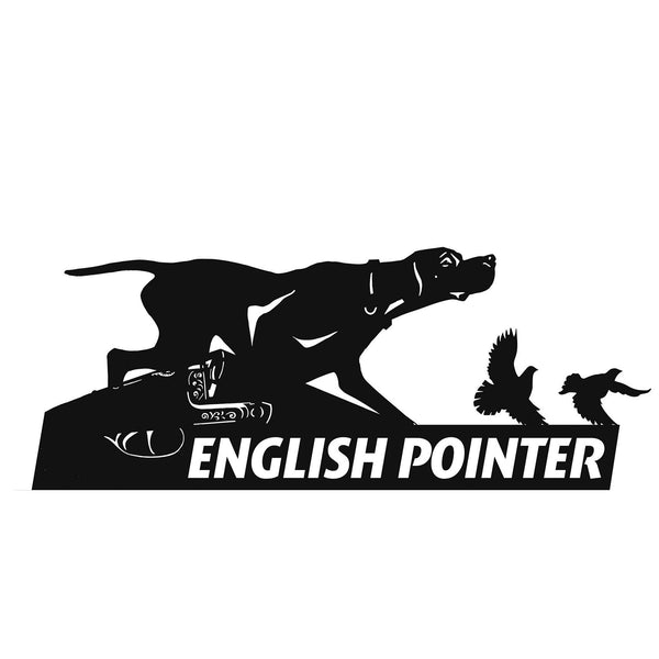 Metal dog sign "English Pointer" 12.2x22.5"