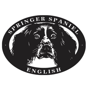 Metal dog sign "English Springer Spaniel"