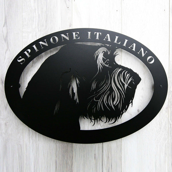 Metal dog sign "Spinone Italiano"