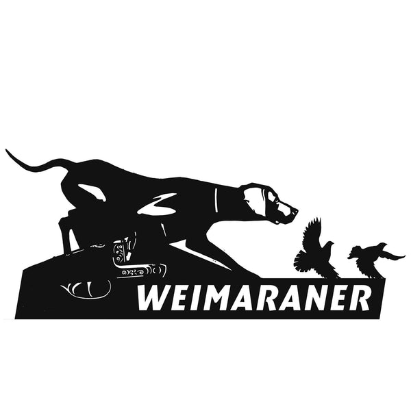 Metal dog sign "Weimaraner" 12.2x22.5"