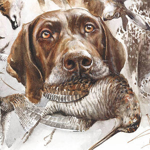 Author's print "German Shorthaired Pointer. Aport"